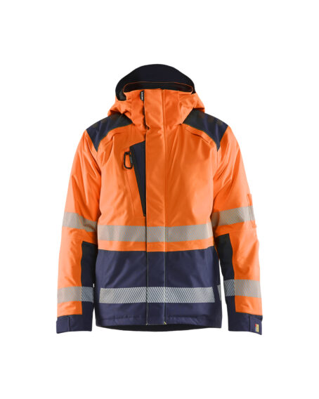 Hi-vis winter jacket Orange/Marine