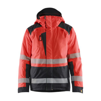 Hi-vis winter jacket Rouge/Noir