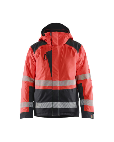 Hi-vis winter jacket Rouge/Noir