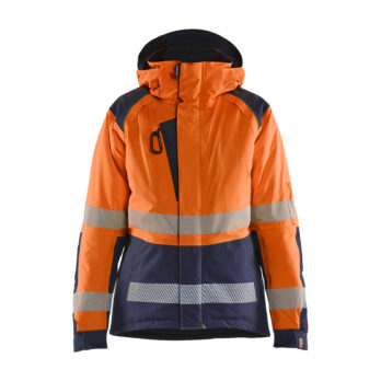Hi-vis winter jacket Women´s Orange/Marine