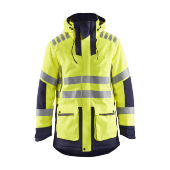 Parka haute visibilité Evolution Jaune fluo/Marine