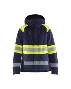 Hi-Vis winter jacket class1 Marine/Jaune