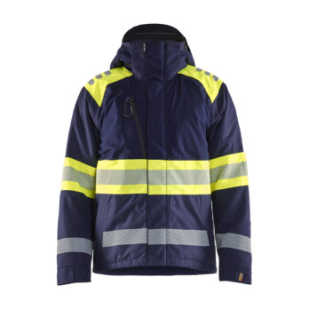 Hi-Vis winter jacket class1 Marine/Jaune