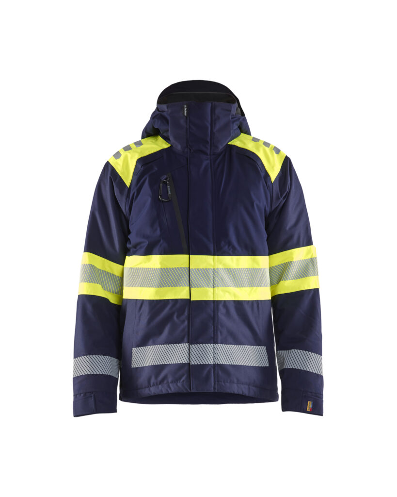 Hi-Vis winter jacket class1 Marine/Jaune