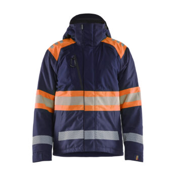 Hi-Vis winter jacket class1 Marine/Orange