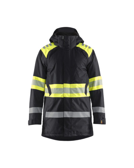 Hi-Vis Winter Parka Class1 Noir/Jaune