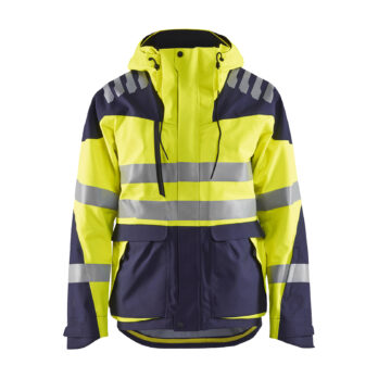 Veste hardshell haute visibilité Evolution Jaune fluo/Marine