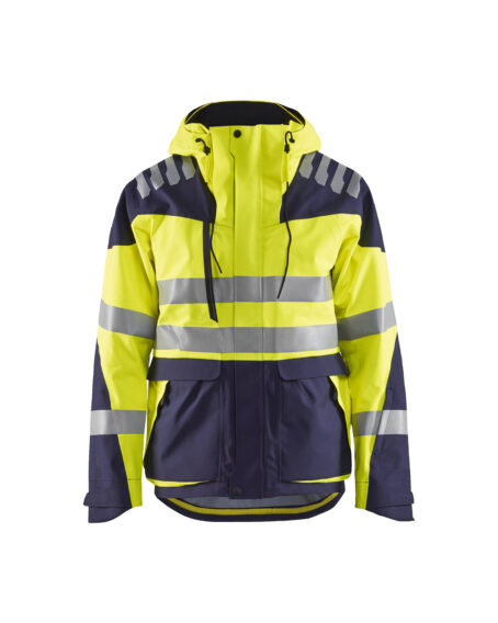 Veste hardshell haute visibilité Evolution Jaune fluo/Marine