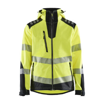 Veste Softshell haute-visibilité Jaune fluo/Noir