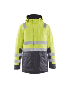 Parka hiver haute-visibilité Jaune fluo/Gris moyen