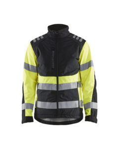 Veste softshell haute visibilité Noir/Jaune fluo