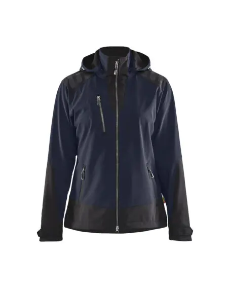 Veste Softshell Femme Marine foncé/Noir