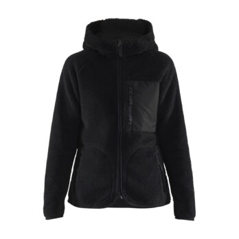 Ladies Pile hoodie Noir