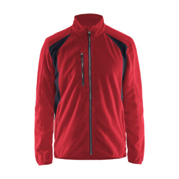 Veste micropolaire Rouge/Noir