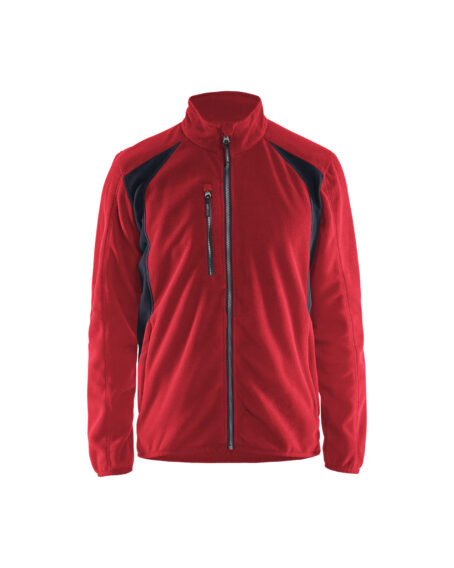 Veste micropolaire Rouge/Noir