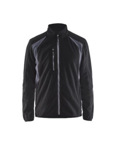 Veste micropolaire Noir/Gris clair