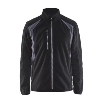 Veste micropolaire Noir/Gris clair