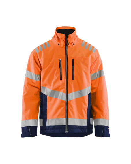 Veste doublée haute visibilité Orange fluo/Marine