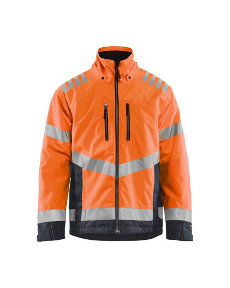 Veste doublée haute visibilité Orange fluo/Gris anthracite