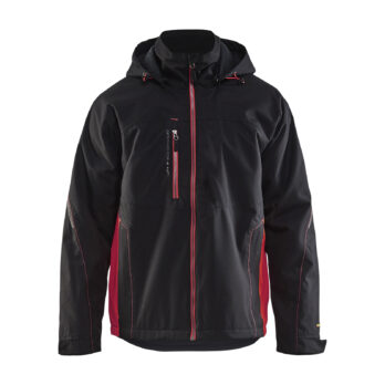 Veste hardshell Noir/Rouge