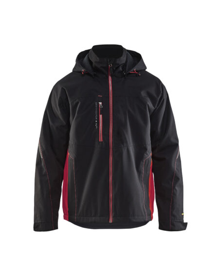 Veste hardshell Noir/Rouge