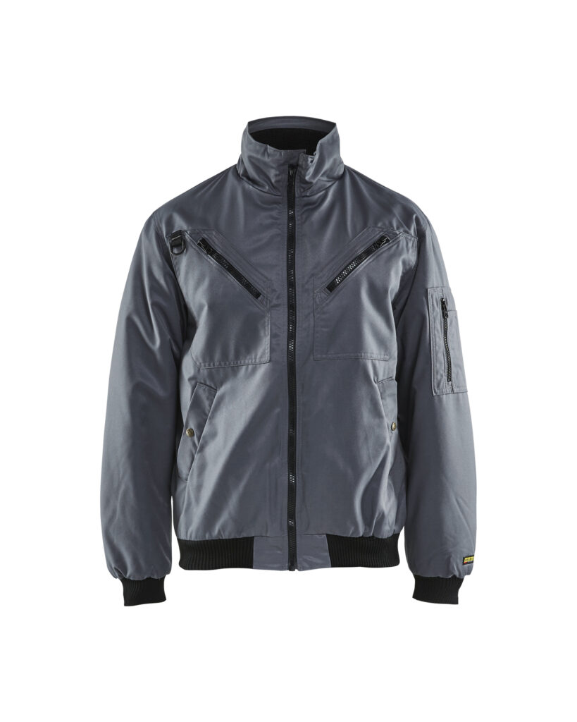 Blouson pilote Gris clair