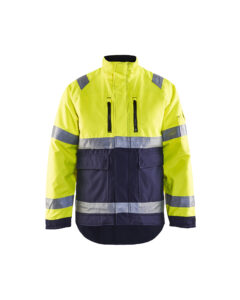 Veste Hiver haute visibilité Jaune fluo/Marine