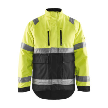 Veste Hiver haute visibilité Jaune fluo/Noir