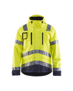 Veste haute visibilité Jaune fluo/Marine