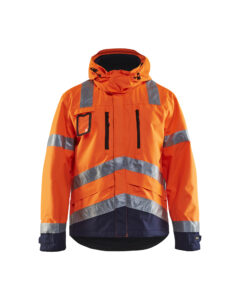 Veste haute visibilité Orange fluo/Marine