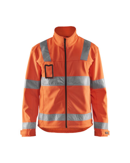 Veste softshell haute visibilité Orange fluo