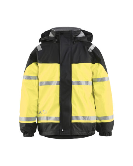 Ensemble de pluie enfant Noir/Jaune fluo