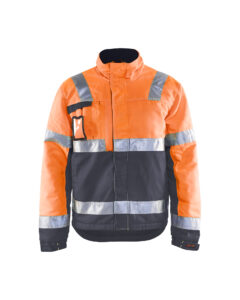 Veste Hiver haute visibilité Orange fluo/Gris anthracite