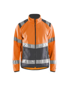 Veste softshell Haute-visibilité Orange fluo/Gris anthracite