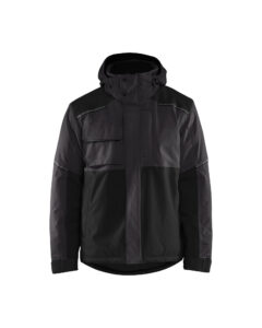 Veste hiver stretch 2D Gris Foncé/Noir