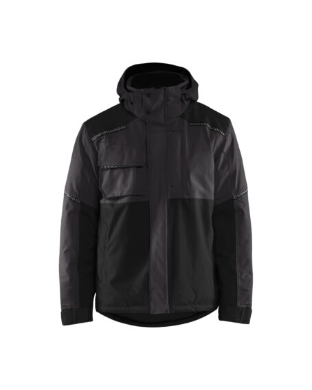 Veste hiver stretch 2D Gris Foncé/Noir