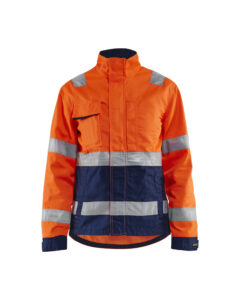 Veste HV Femme Orange fluo/Marine