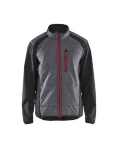 Veste hybride Noir/Rouge