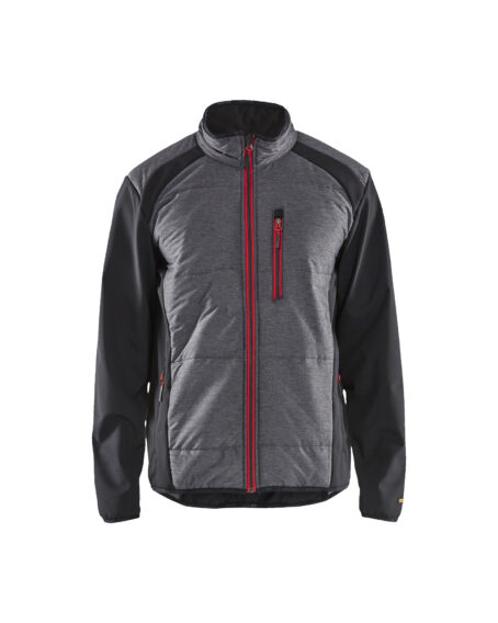 Veste hybride Noir/Rouge