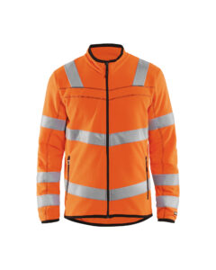 Veste micropolaire Haute-visbilité Orange fluo