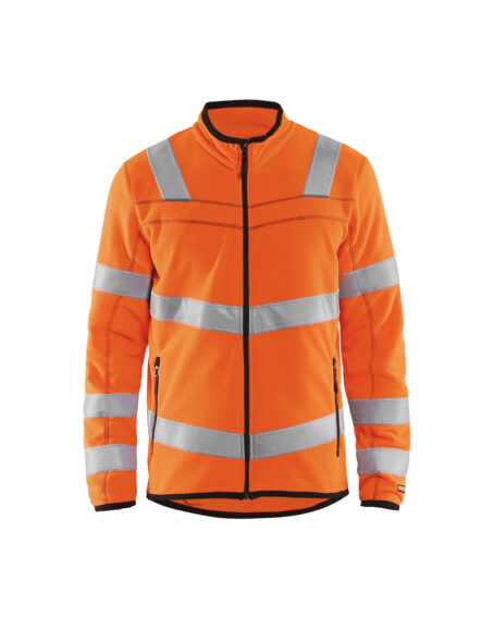 Veste micropolaire Haute-visbilité Orange fluo