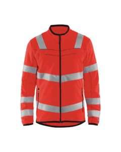 Veste micropolaire Haute-visbilité Rouge fluo