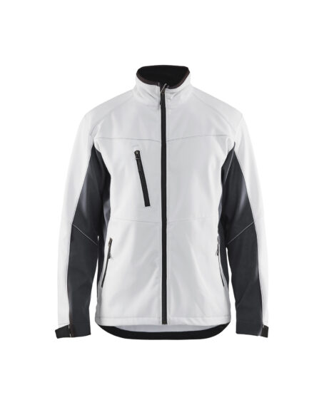 Veste Softshell Blanc/Gris foncé