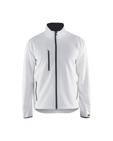 Veste Softshell stretch 2D Blanc/Gris clair