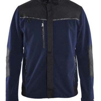 Veste polaire coupe-vent Marine/Noir