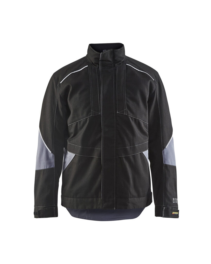 Veste hiver retardant flamme Noir/Gris clair