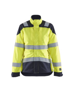 Veste multinormes inhérent femme Jaune fluo/Marine