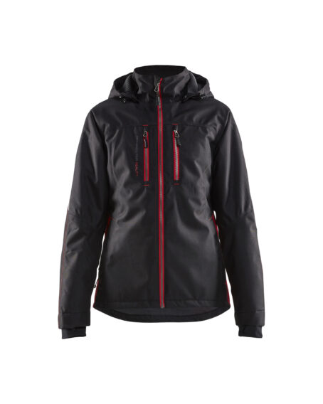 Veste unite doublée FEMME Noir/Rouge