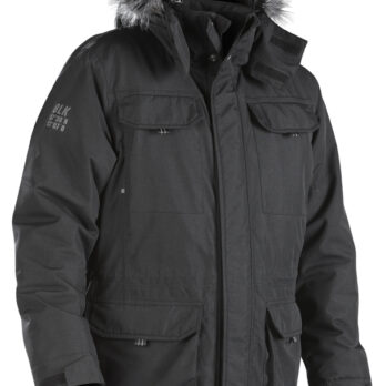 Parka hiver avec capuche à poil Noir