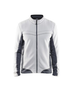 Veste micropolaire Blanc/Gris clair